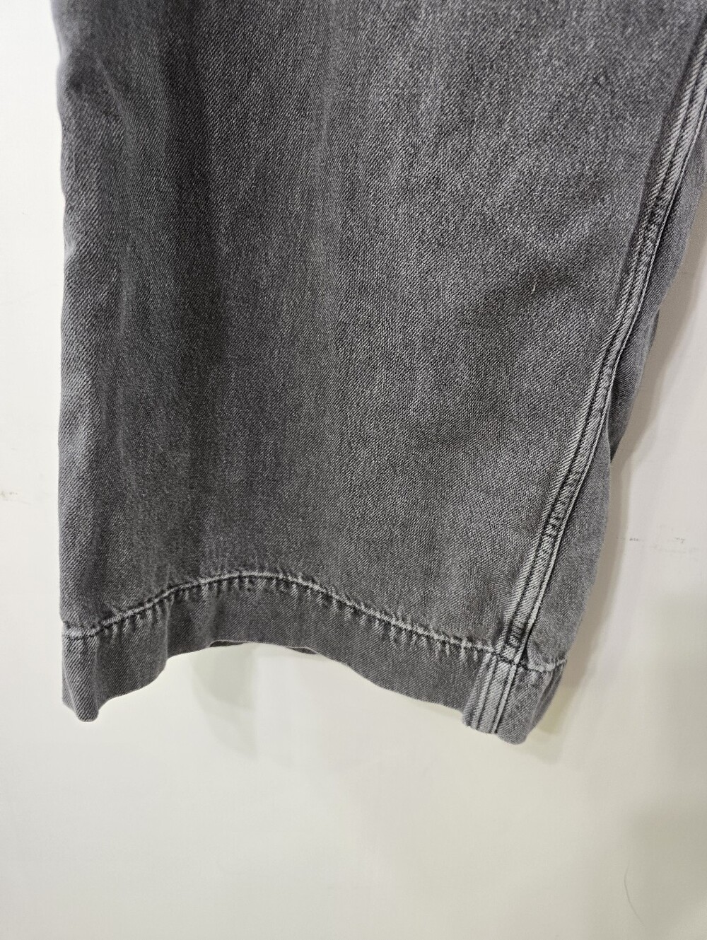 COS Wide Leg Fluid Denim Trousers Cotton Lyocell Baggy Gray Pants Jeans Size 14 - Picture 6 of 16